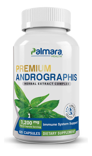 Palmara Health Extracto De Andrographis Premium De 1,200 Mg