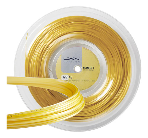 Corda De Raquete De 11.5m Luxilon 4g Calibre 17 1.25m De Espessura Amarelo