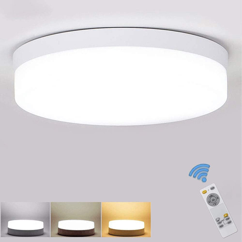 Lampara Techo Led Regulable 24 W Control Remoto Plana 8.66 