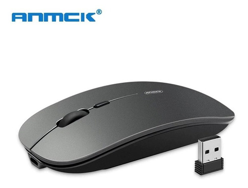 Mouse Wireless  Recargable 1600 Dpi  Usb 2.4ghz Negro  Anmck