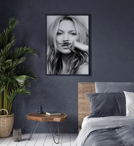 Imagen 6 de 7 de Cuadro Decorativo Kate Moss Marca Decoholic