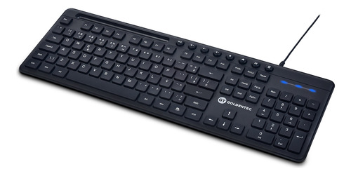 Teclado com Fio Goldentec GT Business ABNT2 107 Teclas Cor Preto Português Brasil