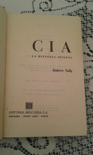 C I A - La Historia Interna - Andrew Tully (Usado)