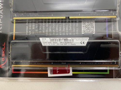 Memória G.skill Ripjaws V Ddr4 3200mhz B-die Cl14 2x16 32gb
