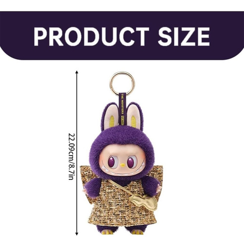 Labubu Peluche De Mochila Figura Llavero Colgante Muñeco De