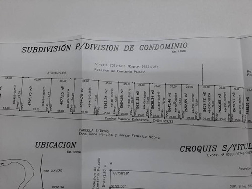 Lotes Con Escritura Ingreso De Mina Clavero