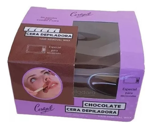 Cera Depiladora Chocolate 110 G Cerapil 