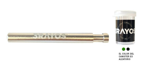 Imagen 1 de 5 de Pipa Lucky Aluminio Premium Plateada + Frasquito Regalo