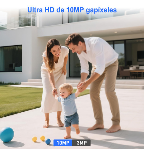 Ojo® 10mp Doble Pantalla Cámara Cámara Vigilancia Lentes