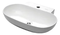 Comprar Bacha Apoyo Ovalada A171 Piazza 1 Agujero Baño Pileta Color Blanco