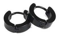 Comprar Aros Estilo Piercing Hombre O Mujer Negros Acero Inoxidable