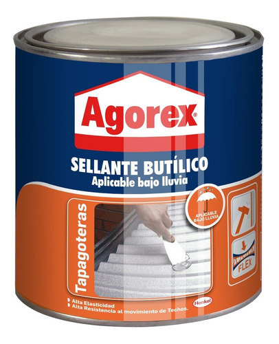 Imagen 1 de 1 de Agorex Tapagoteras Tarro 900 Gramos