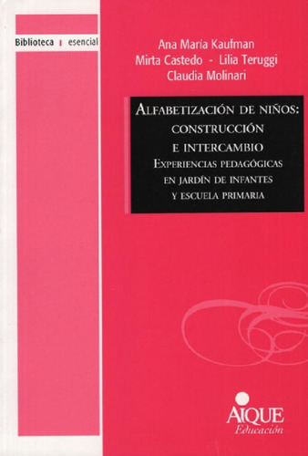 Libro - Alfabetización De Niños: Construcción E Intercambio