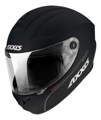 Casco Moto Axxis Draken Solid A11 Negro Mate Visor Simple