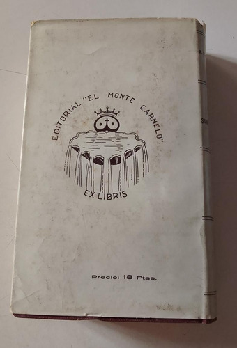 Obras Completas San Juan De La Cruz Monte Carmelo 1940 (Usado)
