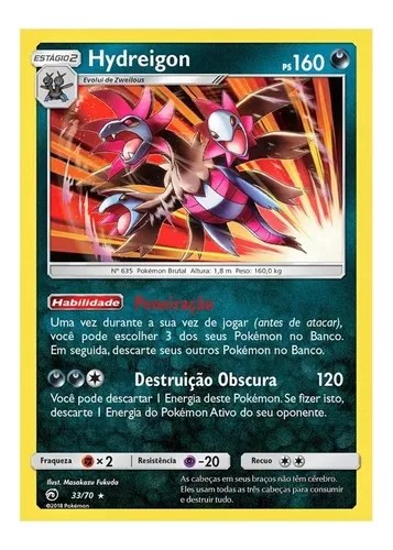 Zweilous (carta tipo dragão) - Pokémon TCG Cards (original em português)