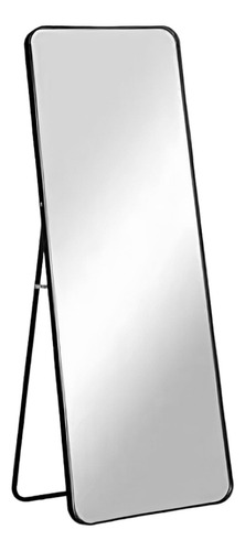Espejo Rectangular Cuerpo Completo Marco Aluminio Marco Negro