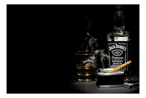 Quadro Decoração Grande Whiskey Jack Daniel's A1 90 X 60 Cm