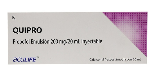 Quipro Propofol Emulsión Inyectable
