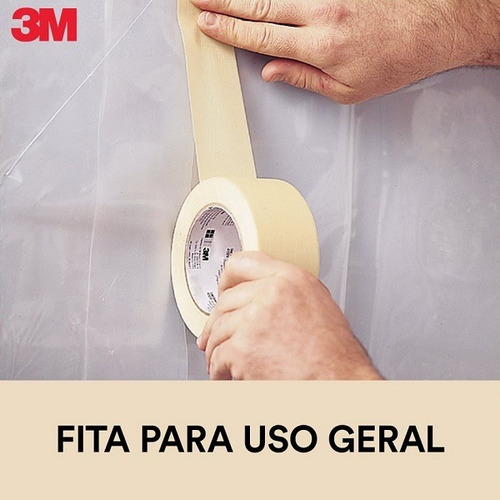 Fita Crepe 48mm X 50m 3m 101la 2 Rolos