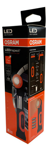 Lámpara De Inspección Telescópica 6 V - Ledil 481 Estructura Negro Pantalla Crema