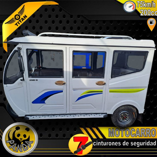 Triciclo Naftero 7 Pasajeros Motocarro Titan Panda 200cc 0km