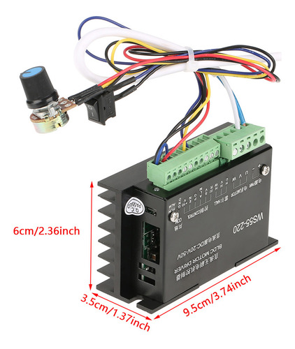 Driver De Motor Bldc Ws55-220 Dc 48v 500w Fuso Sem Escova Cn