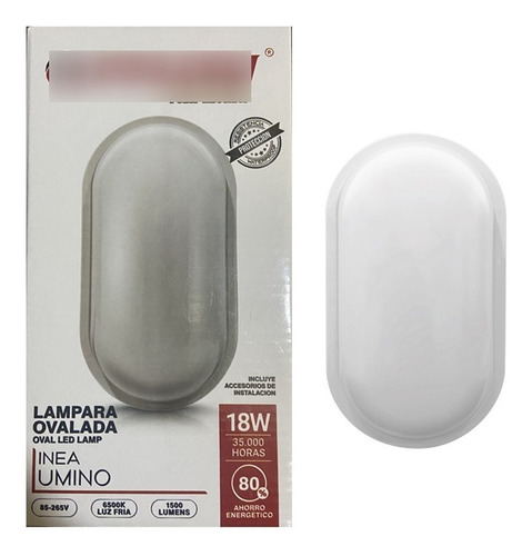 Lámpara Led Ovalada 18w Run