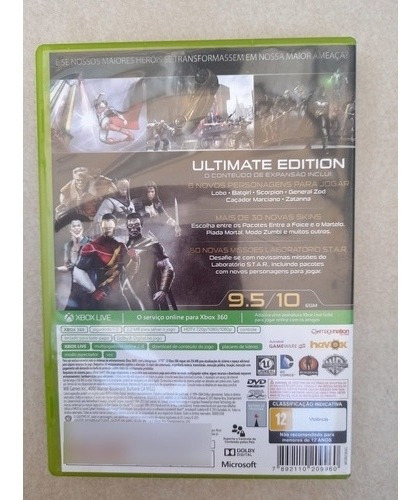 Injustice Gods Among Us Ultimate Edition Xbox 360 (Usado)
