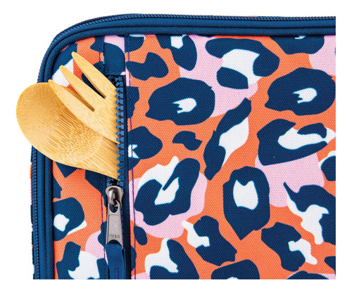 Lonchera Packit Freezable Classic Wild Leopard Orange.