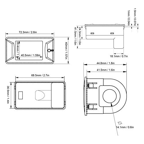 Current Meter Ammeter Voltmeter Ac 40 100a Monitor Panel