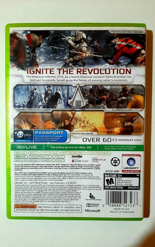 Assassins Creed 3 Xbox 360 Lenny Star Games