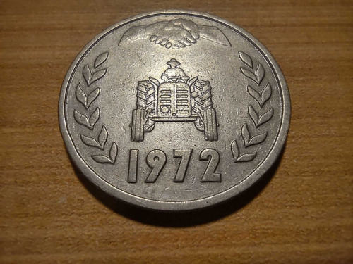 Moneda De Argelia 1 Dinar 1972 #km 104.1