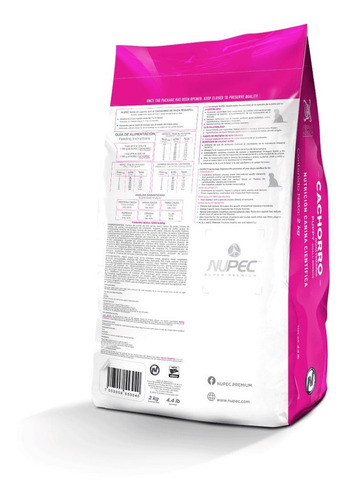 Imagen 2 de 5 de Croquetas Alimento Perro Cachorro Razas Pequeñas 8 Kg Nupec