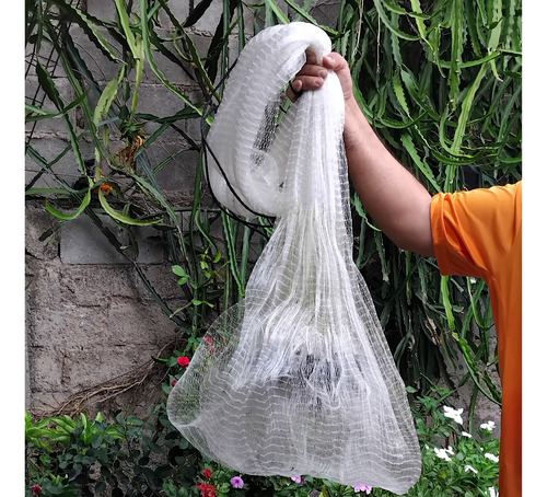 Atarraya Camaronera 1' 2.20 Alto Abre 4 Con Ceno Y Plomo Blanco