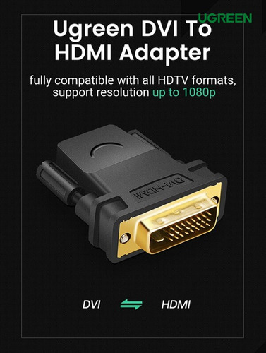 Adaptador Dvi A Hdmi Ugreen