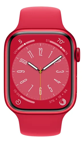 Estuche De Aluminio Rojo Para Smartwatch Apple Watch Series