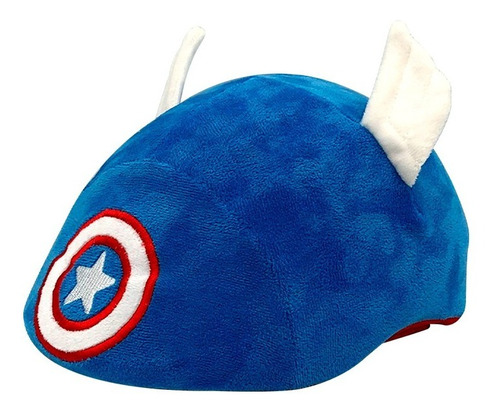Casco 3d Capitán América Con Funda De Peluche