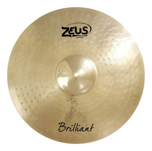 Prato Bateria Condução Zeus Brilliant 20 Zbr20 Som Agudo Cor Bronze