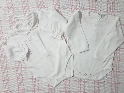 Bodys Baby Cottons M/largas 3 Y 6 Meses - 2 X $10000