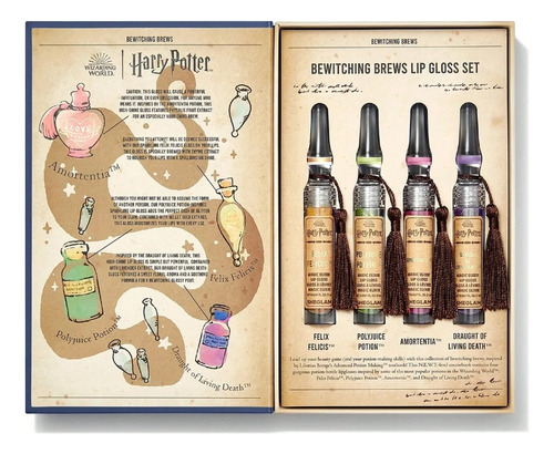Kit completo de brillo labial Sheglam Harry Potter Magic Elixir, color azul