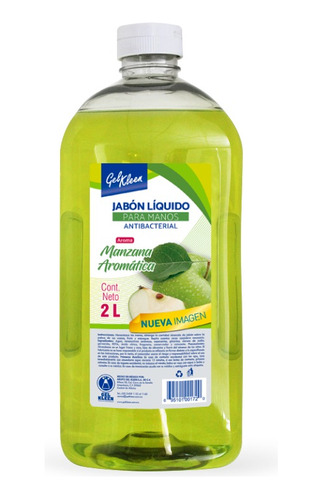 Jabon Líquido De Manos Gel Kleen 2l Aroma Manzana Aromatica