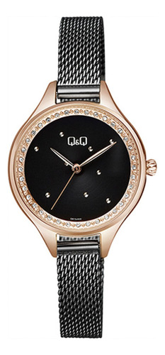 Reloj Para Mujer Q&q Q&q Mujer Qb73j402y Negro