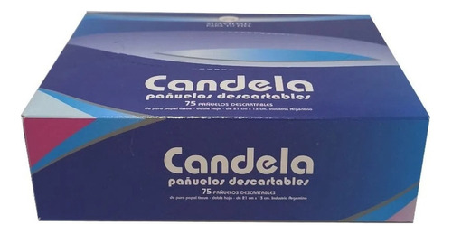 Candela Pañuelos Descartables Box X 75 Unidades Candela Box x 75 unidades