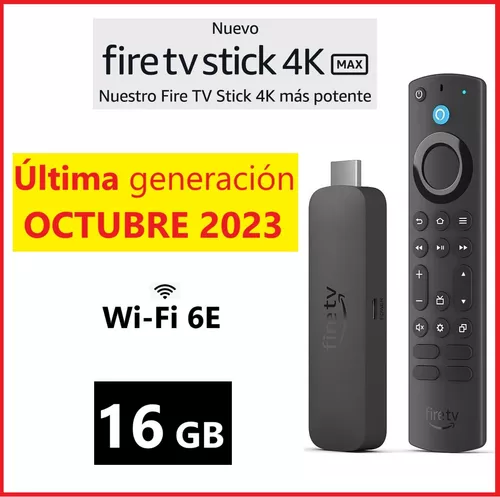 Fire Tv Stick 4k Max 16gb 2da Generacion Octubre 2023 Alexa