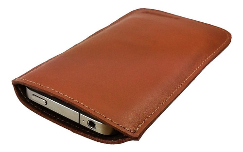 Capa Couro Legítimo C/ Puxador Para Kindle Paperwhite Oasis Cor Havana