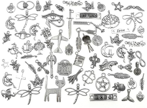 Dijes Charms Antique Silver 100 Gr Huanx35