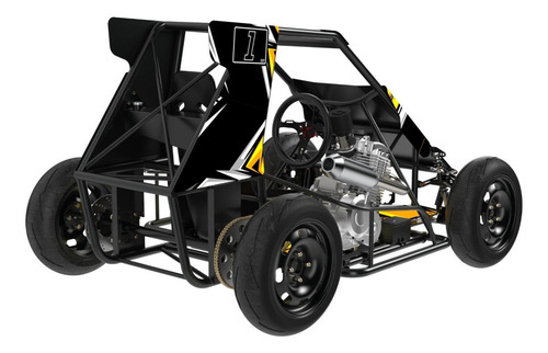 Imagen 2 de 10 de Toy 01 Collino Chasis Tubular Con Motor Kayak 250 En Marcha