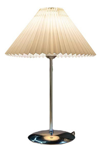 Lámpara De Mesa Plisada Led Nórdica, Estilo Amarillo, Luz Bl