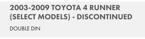 Frente Estereo Toyota Fpur Runner 03-09 Toyk961